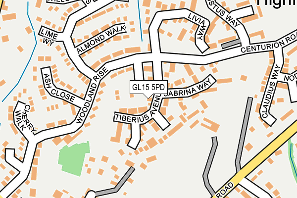 GL15 5PD map - OS OpenMap – Local (Ordnance Survey)