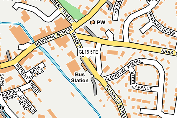 GL15 5PE map - OS OpenMap – Local (Ordnance Survey)