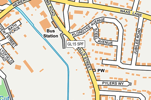 GL15 5PF map - OS OpenMap – Local (Ordnance Survey)