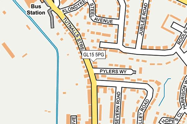 GL15 5PG map - OS OpenMap – Local (Ordnance Survey)