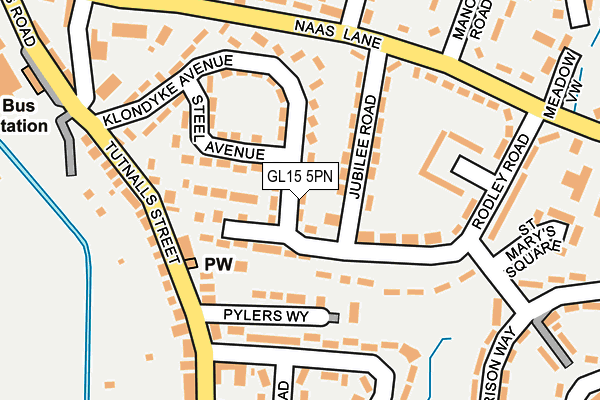 GL15 5PN map - OS OpenMap – Local (Ordnance Survey)