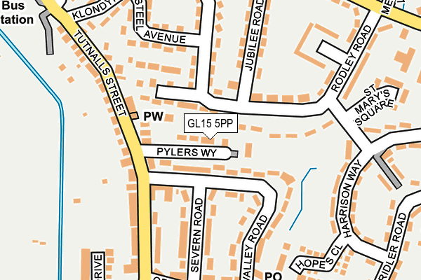 GL15 5PP map - OS OpenMap – Local (Ordnance Survey)