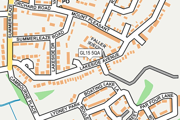 GL15 5QA map - OS OpenMap – Local (Ordnance Survey)