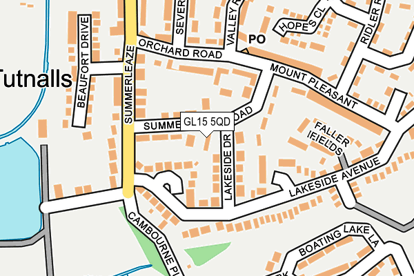 GL15 5QD map - OS OpenMap – Local (Ordnance Survey)