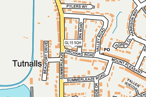 GL15 5QH map - OS OpenMap – Local (Ordnance Survey)