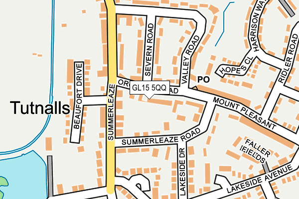 GL15 5QQ map - OS OpenMap – Local (Ordnance Survey)