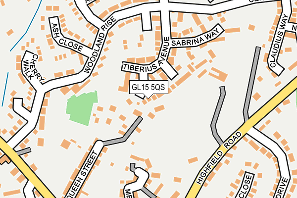GL15 5QS map - OS OpenMap – Local (Ordnance Survey)
