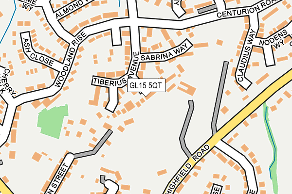 GL15 5QT map - OS OpenMap – Local (Ordnance Survey)