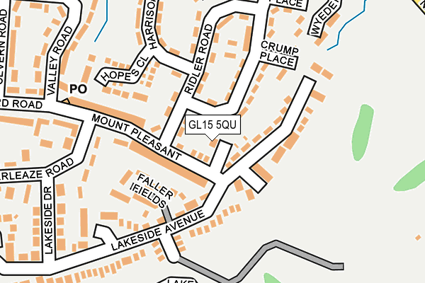 GL15 5QU map - OS OpenMap – Local (Ordnance Survey)