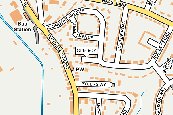 GL15 5QY map - OS OpenMap – Local (Ordnance Survey)