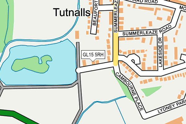 GL15 5RH map - OS OpenMap – Local (Ordnance Survey)