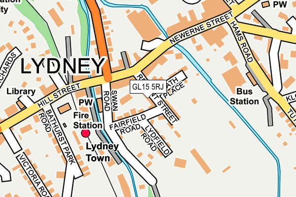 GL15 5RJ map - OS OpenMap – Local (Ordnance Survey)