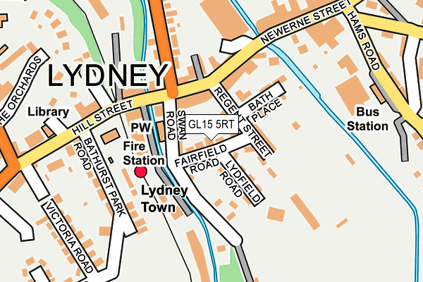 GL15 5RT map - OS OpenMap – Local (Ordnance Survey)