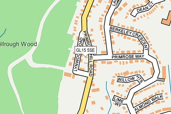 GL15 5SE map - OS OpenMap – Local (Ordnance Survey)