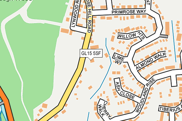 GL15 5SF map - OS OpenMap – Local (Ordnance Survey)
