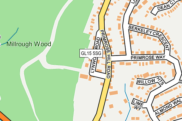 GL15 5SG map - OS OpenMap – Local (Ordnance Survey)