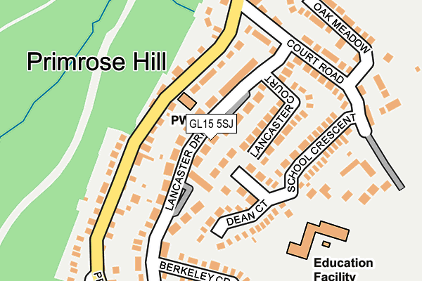 GL15 5SJ map - OS OpenMap – Local (Ordnance Survey)