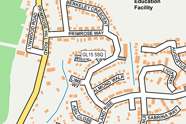 GL15 5SQ map - OS OpenMap – Local (Ordnance Survey)