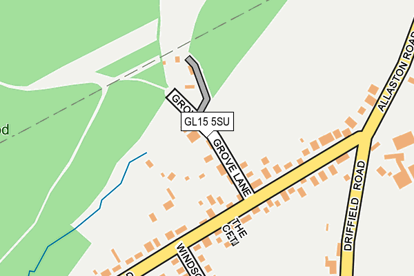 GL15 5SU map - OS OpenMap – Local (Ordnance Survey)