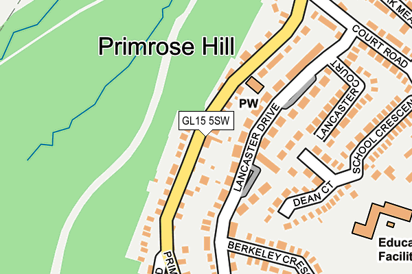 GL15 5SW map - OS OpenMap – Local (Ordnance Survey)