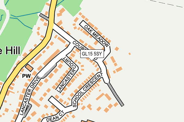 GL15 5SY map - OS OpenMap – Local (Ordnance Survey)