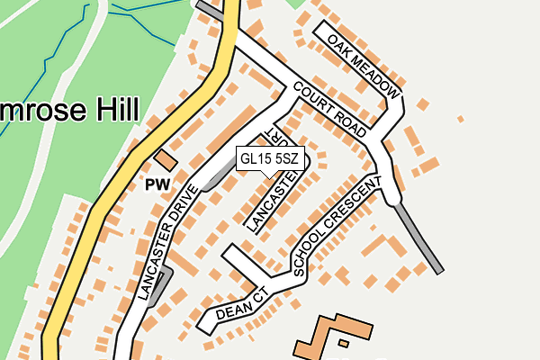 GL15 5SZ map - OS OpenMap – Local (Ordnance Survey)