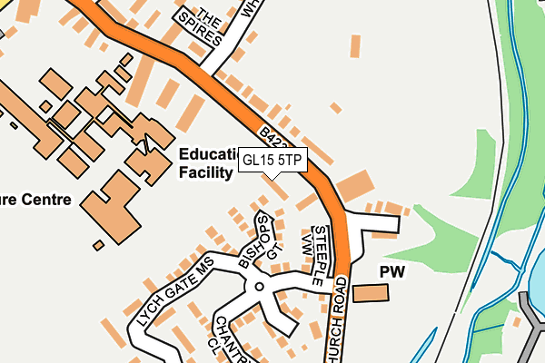 GL15 5TP map - OS OpenMap – Local (Ordnance Survey)