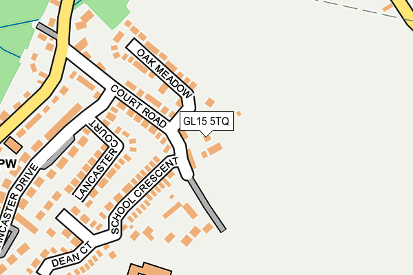 GL15 5TQ map - OS OpenMap – Local (Ordnance Survey)