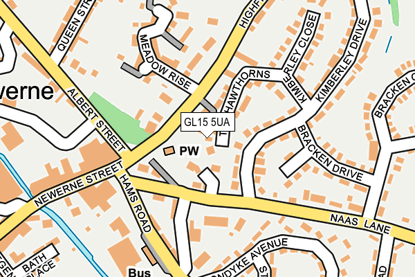 GL15 5UA map - OS OpenMap – Local (Ordnance Survey)