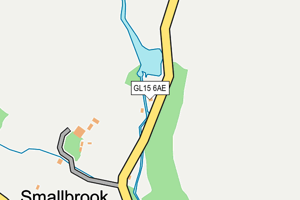 GL15 6AE map - OS OpenMap – Local (Ordnance Survey)