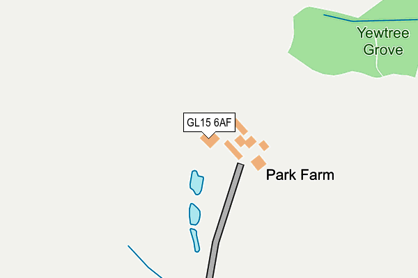 GL15 6AF map - OS OpenMap – Local (Ordnance Survey)