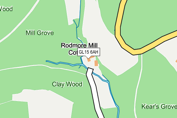 GL15 6AH map - OS OpenMap – Local (Ordnance Survey)