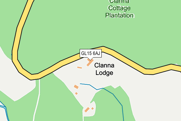 GL15 6AJ map - OS OpenMap – Local (Ordnance Survey)