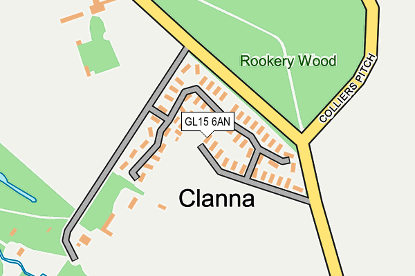 GL15 6AN map - OS OpenMap – Local (Ordnance Survey)