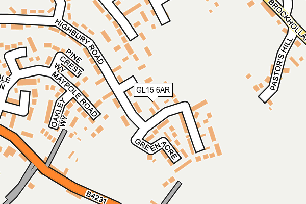 GL15 6AR map - OS OpenMap – Local (Ordnance Survey)