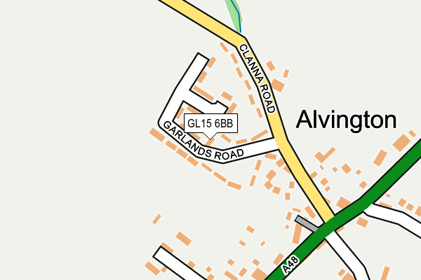 GL15 6BB map - OS OpenMap – Local (Ordnance Survey)
