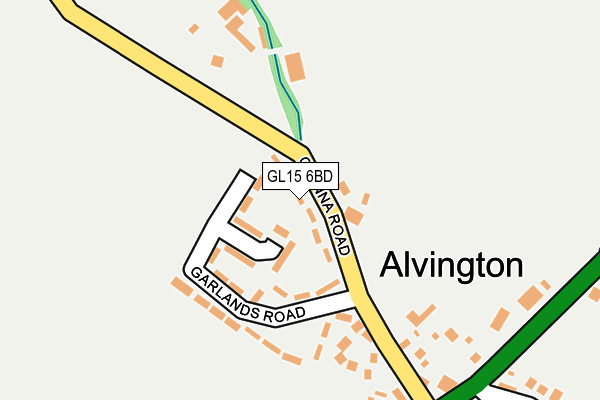 GL15 6BD map - OS OpenMap – Local (Ordnance Survey)