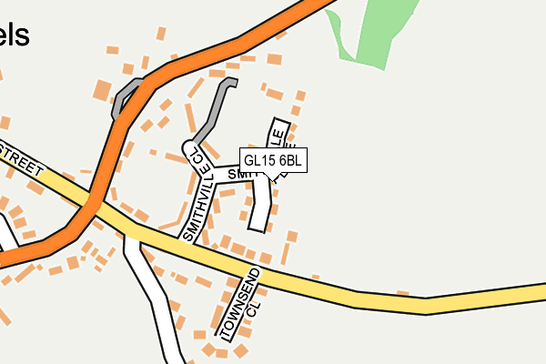 GL15 6BL map - OS OpenMap – Local (Ordnance Survey)