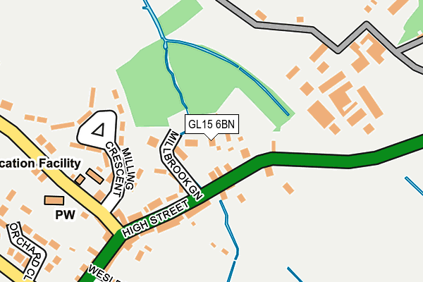 GL15 6BN map - OS OpenMap – Local (Ordnance Survey)