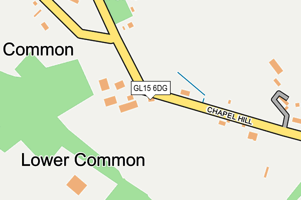 GL15 6DG map - OS OpenMap – Local (Ordnance Survey)