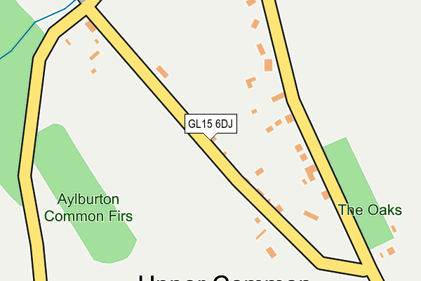 GL15 6DJ map - OS OpenMap – Local (Ordnance Survey)