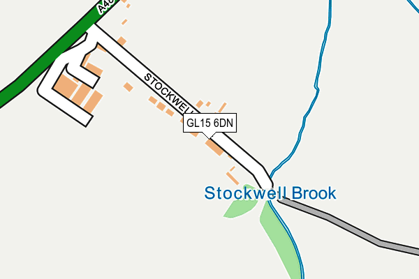 GL15 6DN map - OS OpenMap – Local (Ordnance Survey)