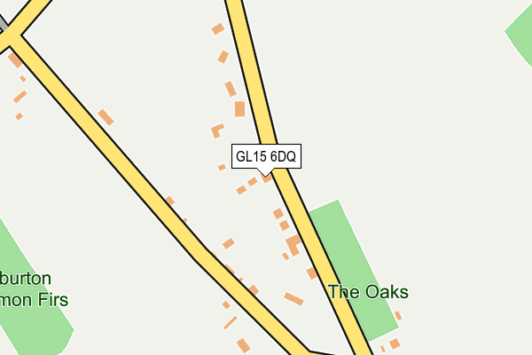 GL15 6DQ map - OS OpenMap – Local (Ordnance Survey)