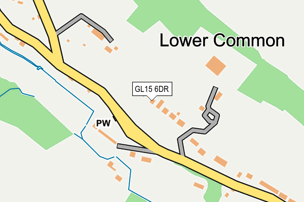 GL15 6DR map - OS OpenMap – Local (Ordnance Survey)