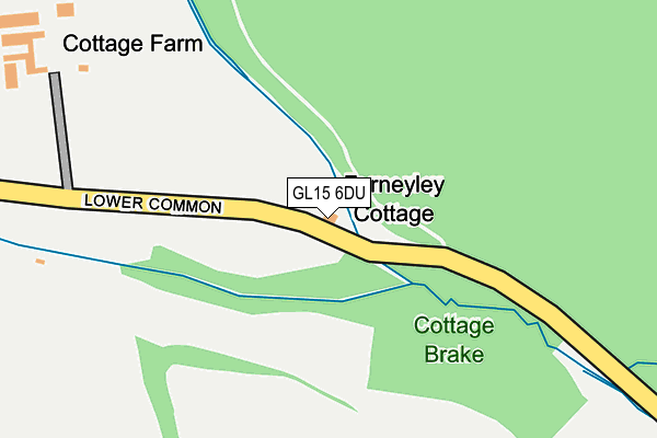 GL15 6DU map - OS OpenMap – Local (Ordnance Survey)