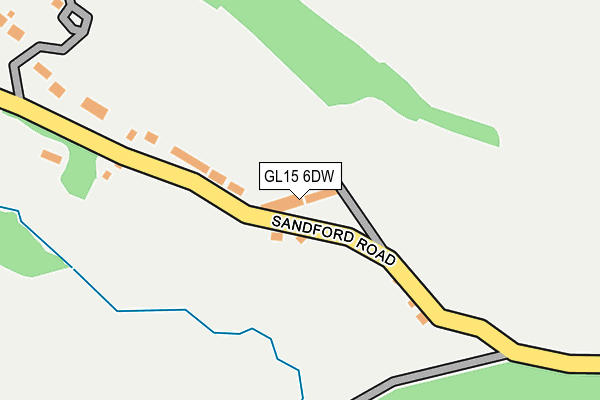 GL15 6DW map - OS OpenMap – Local (Ordnance Survey)