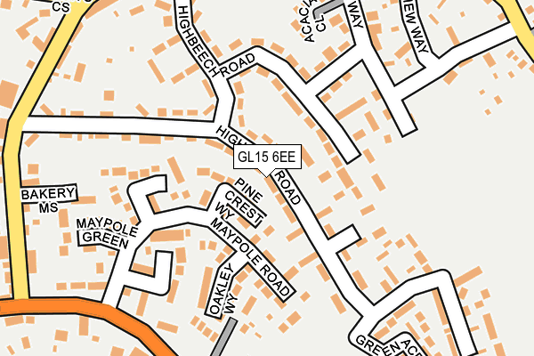 GL15 6EE map - OS OpenMap – Local (Ordnance Survey)