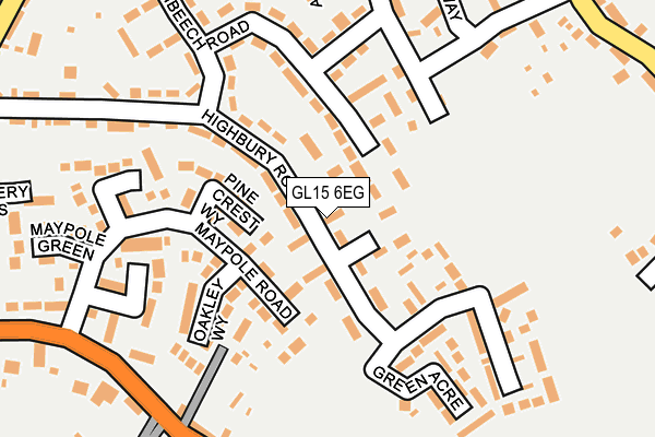 GL15 6EG map - OS OpenMap – Local (Ordnance Survey)