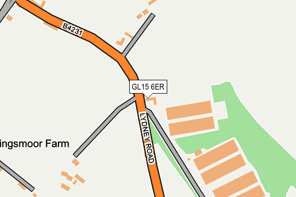 GL15 6ER map - OS OpenMap – Local (Ordnance Survey)