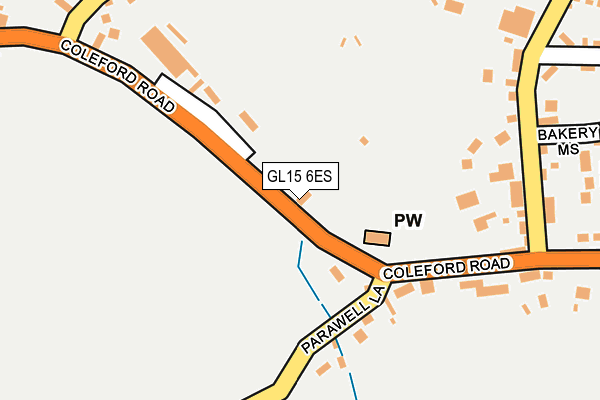 GL15 6ES map - OS OpenMap – Local (Ordnance Survey)